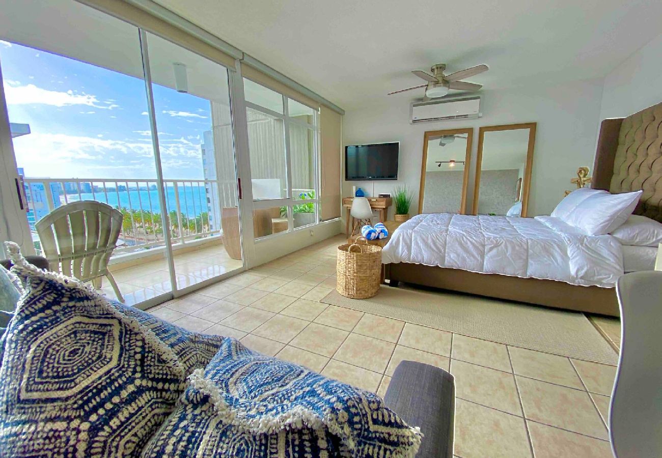 Apartamento en Luquillo - Amazing sunset/ ocean view beachfront studio 