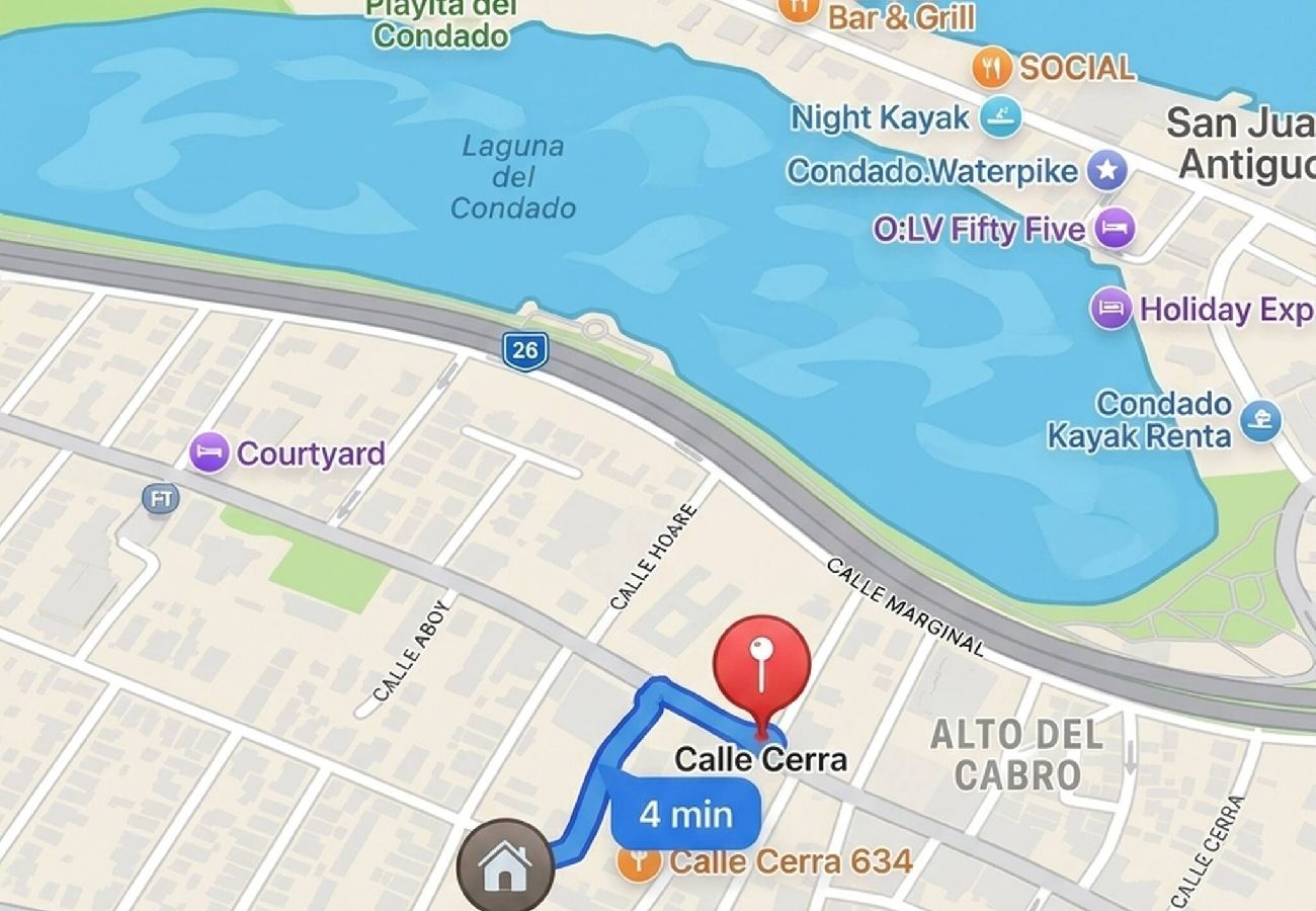 Apartamento en San Juan - Stylish and  Comfortable Studio Steps from La Cerra 