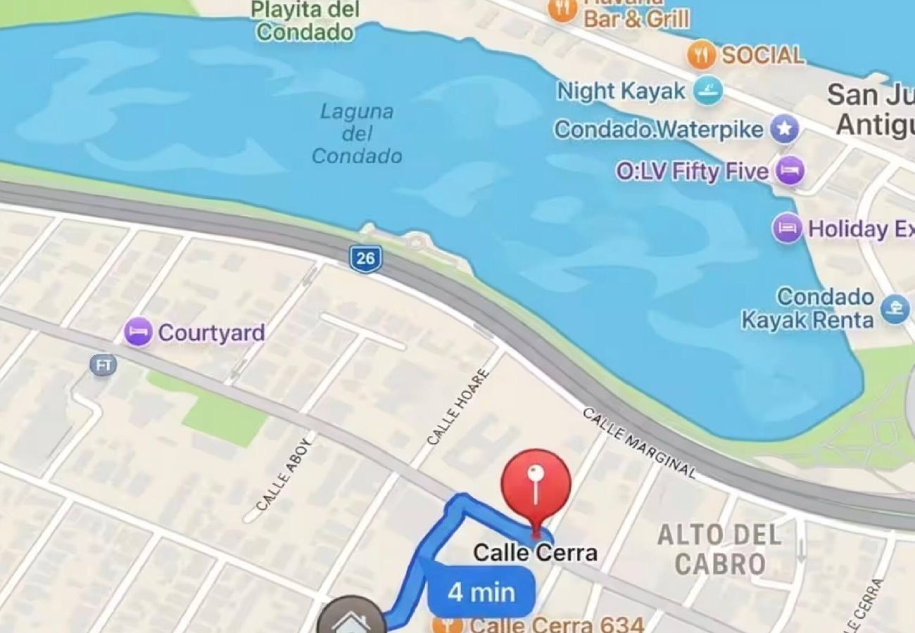 Apartamento en San Juan - Stylish 2 Br Apartment Steps from La Cerra 