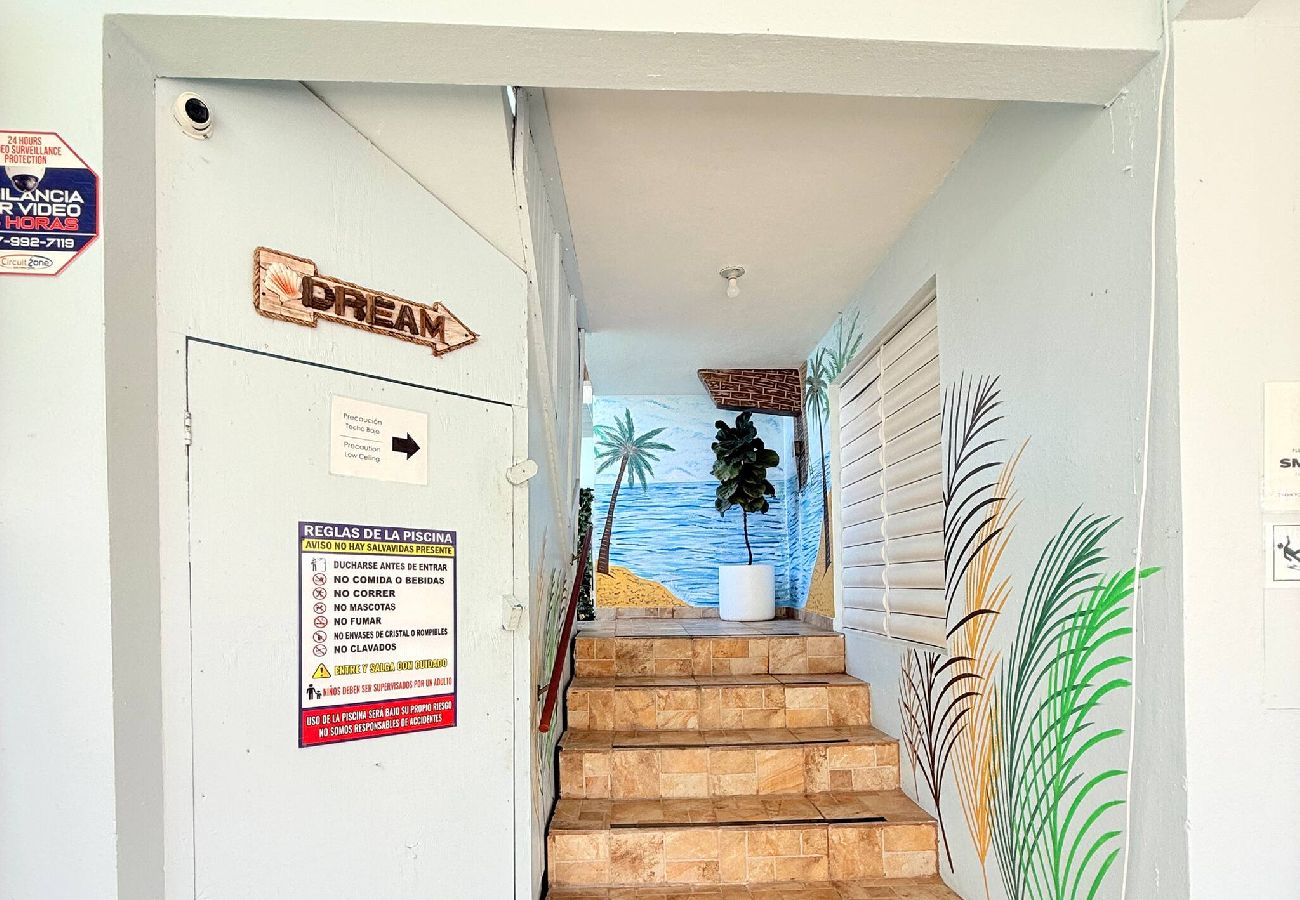 Apartamento en Guanica - Camina a la Playa | Piscinas | Billar | Apto. D 