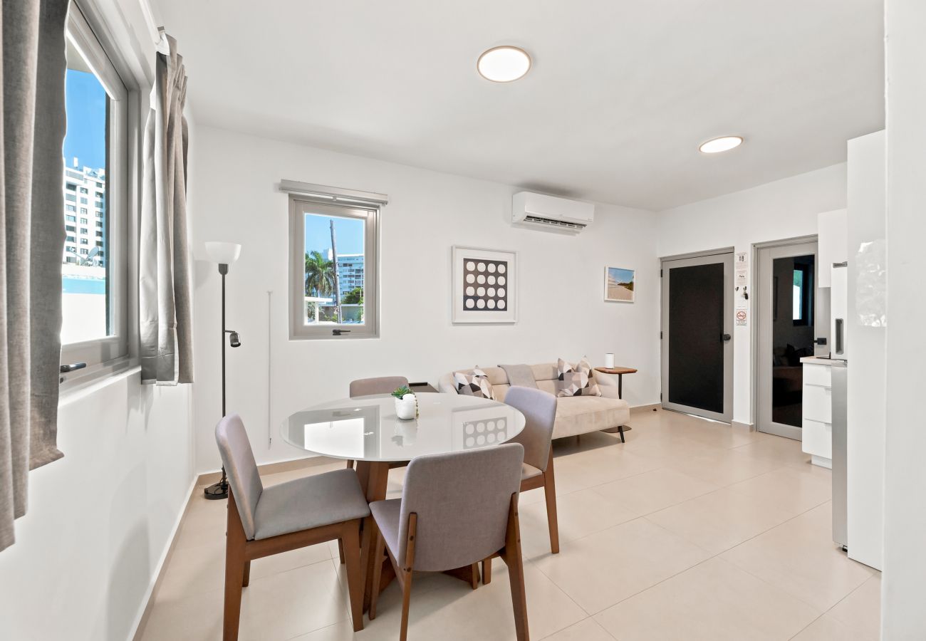 Apartamento en San Juan - Brisamare Apt 4 | 1BR | Pool, BBQ, Generator 