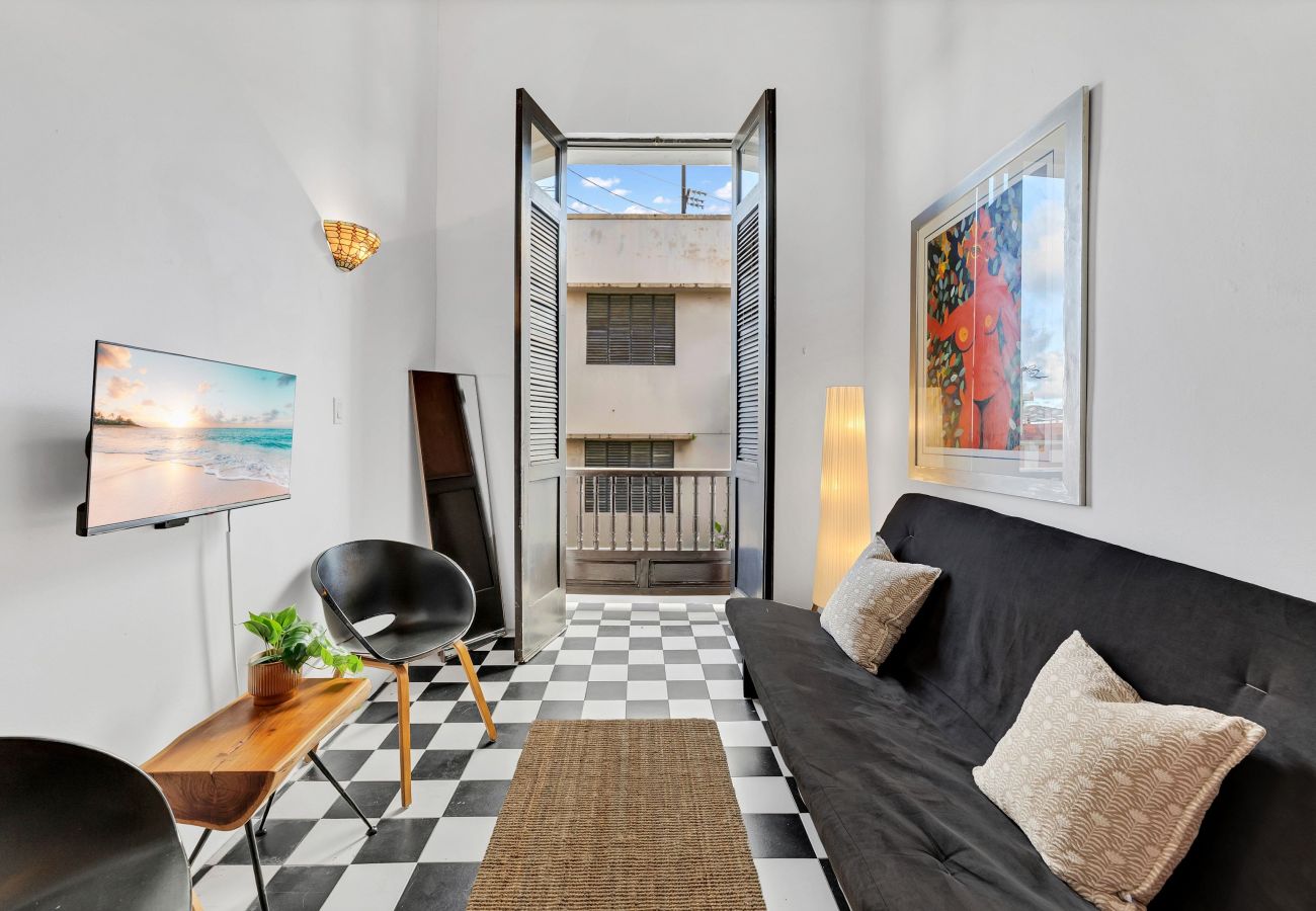 Apartment in San Juan - Heart of Old SJ | 2BR, Sleeps 5 + Terrace Views