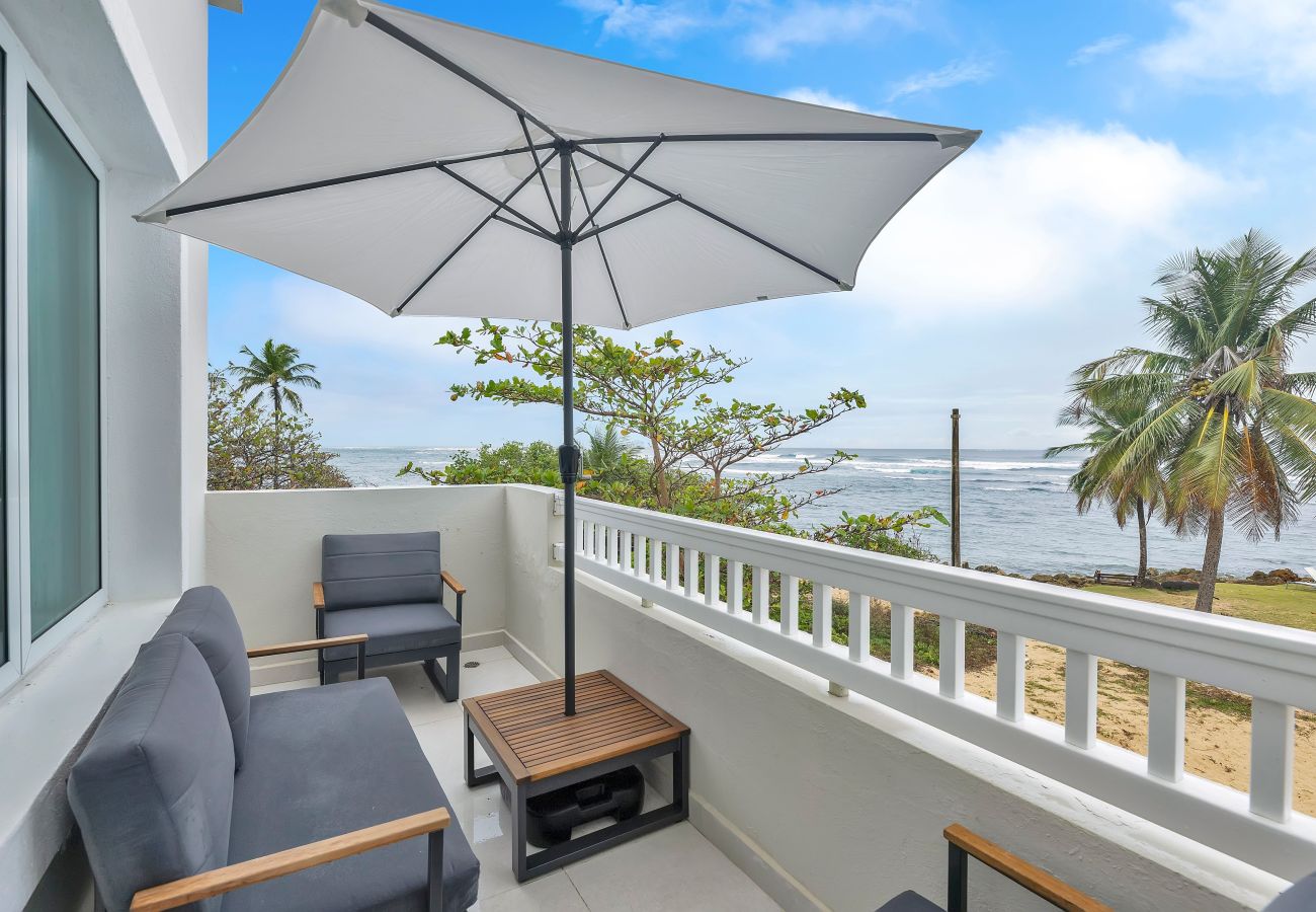 Apartment in Dorado - Modern Ocean Front View 2BR Retreat with Balcony