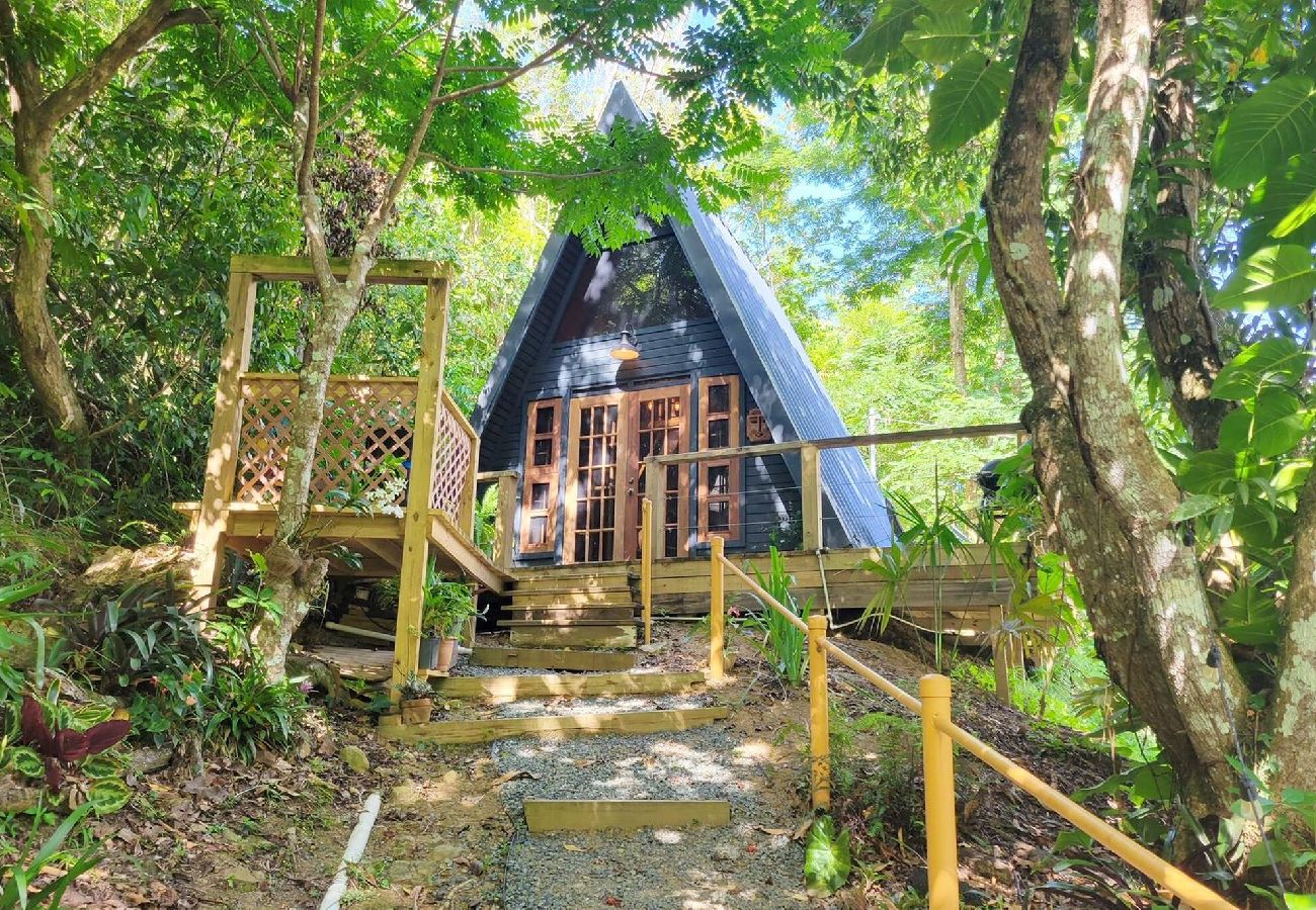 House in Cayey - Romantic Cozy Serene A Frame Mountain Cabin 